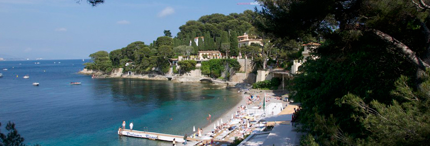 vue sur la baie de la prequ'ile du cap ferrat